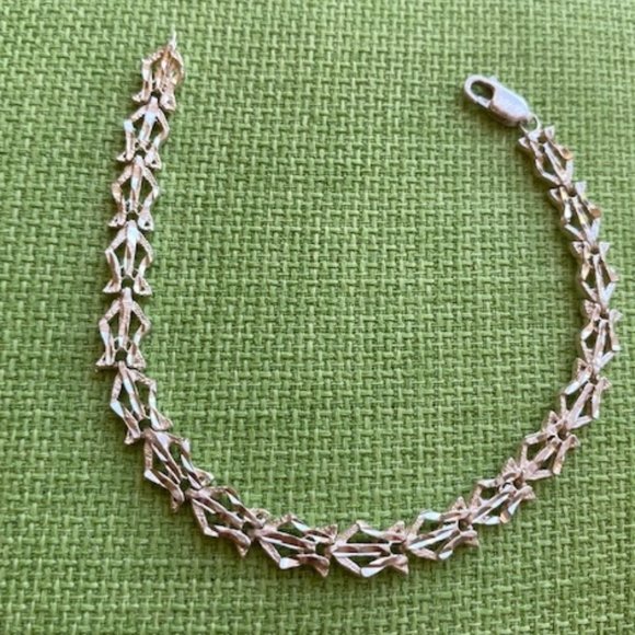 VTG 925 Silver Link BRACELET - Picture 3 of 8